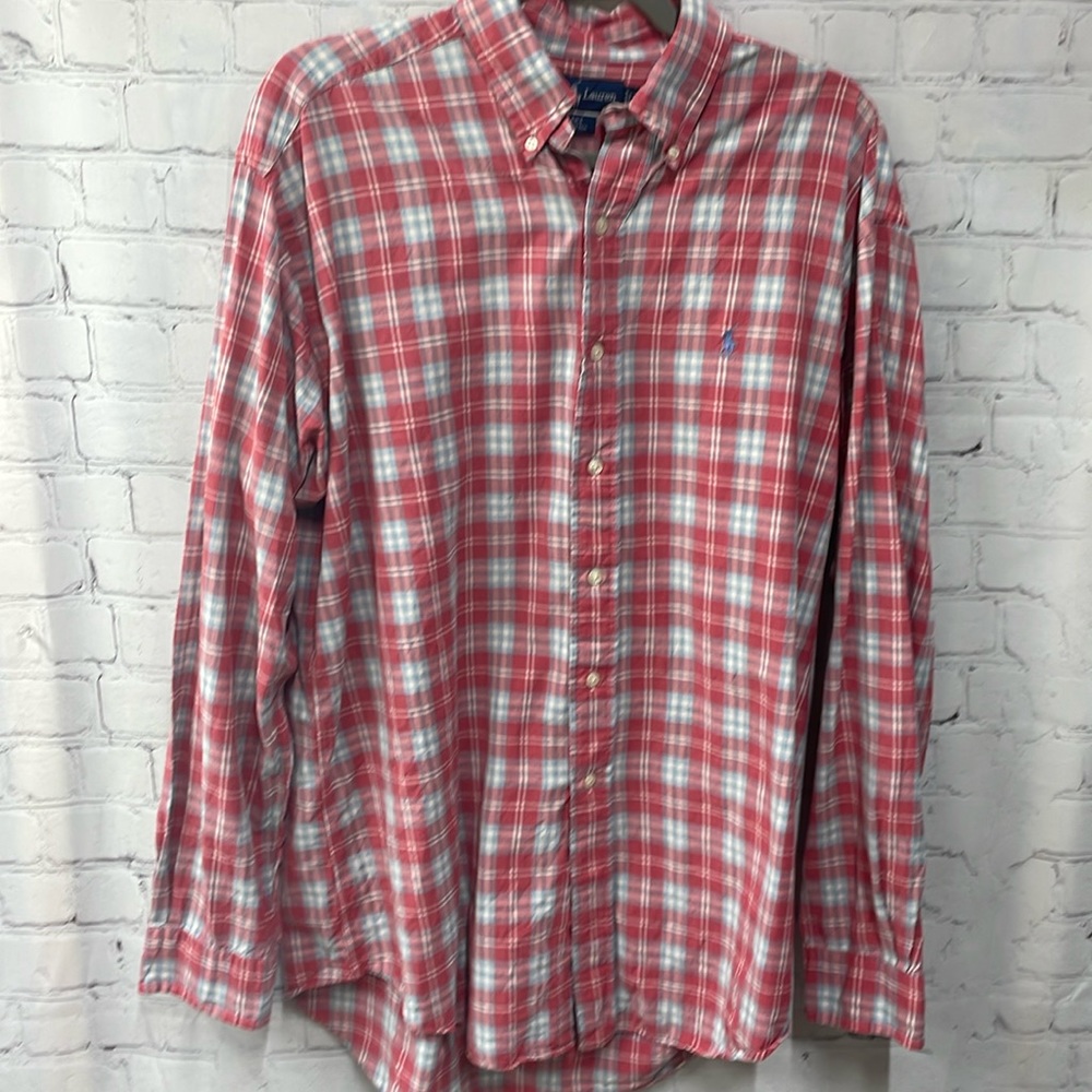 Ralph Lauren Blake plaid check Cotton medium button up shirt